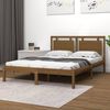 vidaXL Bed Frame without Mattress Honey Brown 200x200 cm Solid Wood
