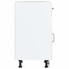vidaXL Kitchen Base Cabinet Lucca High Gloss White Engineered Wood