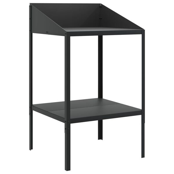vidaXL Plant Stand Anthracite 56.5x54.5x100 cm Galvanised Steel