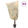 vidaXL Plant Fleece Covers with Drawstring 4 pcs 70 g/m² 0.8x1 m