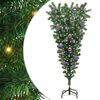 vidaXL Upside-down Artificial Pre-lit Christmas Tree with Ball Set PVC