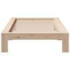 vidaXL Bed Frame without Mattress 100x200 cm Solid Wood Pine