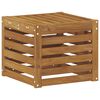 vidaXL Outdoor Stool Bench Natural 43 x 43 x 37 cm Solid Acacia Wood