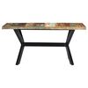 vidaXL Dining Table 160x80x75 cm Solid Reclaimed Wood