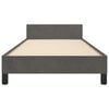 vidaXL Bed Frame without Mattress Dark Grey 90x190cm Single Velvet