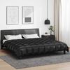 vidaXL Winter Duvet Black 240 x 200 cm Satin and Microfiber