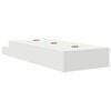 vidaXL Storage Bed Frame with Drawer White 100 cm Engineered Wood