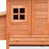 vidaXL Chicken Cage Solid Pine & Fir Wood 170x81x110 cm