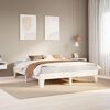 vidaXL Bed Frame without Mattress White 200x200 cm Solid Wood Pine