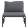 vidaXL Outdoor Furniture with Cushion Anthracite 80 x 80 x 71 cm Steel