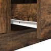 vidaXL TV Cabinet with LED Lights Smoked Oak 100x41x50 cm