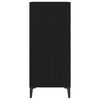vidaXL Record Cabinet Black Oak 84.5 x 38 x 89 cm Engineered Wood