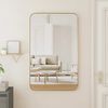 vidaXL Wall-mounted Mirror Gold 50x80 cm Rectangle