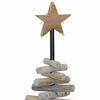 vidaXL Christmas Tree with Stand Brown 60 cm Solid teak wood