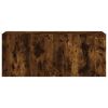 vidaXL TV Cabinet Wall-mounted Smoked Oak 100x30x41 cm