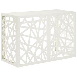 vidaXL Air Conditioner Cover White 90 x 40 x 60 cm Steel