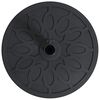 vidaXL Parasol Base Black &Oslash;38-48 mm PE and concrete and iron