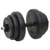 vidaXL Barbell and Dumbbell with Plates Set 120 kg