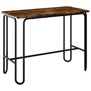 vidaXL Dining Table 100 x 50 x 75 cm Engineered Wood Smoked Oak