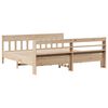 vidaXL Bed Frame without Mattress 180x200 cm Super King Solid Wood Pine