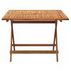 vidaXL Folding Garden Table 90x90x75 cm Solid Wood Acacia