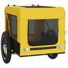 vidaXL Pet Bike Trailer Yellow and Black Oxford Fabric&Iron