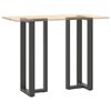 vidaXL Bar Table Legs T-Shaped 2 pcs Anthracite 40x35x(110-111) cm Steel