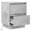 vidaXL Bedside Cabinet 2 pcs Concrete Grey 39 x 34.5 x 50 cm