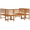 vidaXL Garden Bench Set 5 pcs Brown Solid Acacia Wood