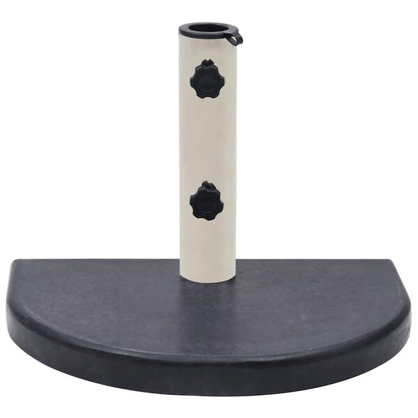 vidaXL Umbrella Base Black 40x28x4 cm Granite