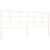 vidaXL Bed Frame without Mattress White 200x200 cm Solid Wood Pine