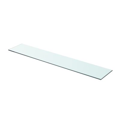 vidaXL Shelf Panel Glass Clear 80x15 cm