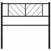 vidaXL Metal Replace Headboard Black 75 cm