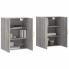 vidaXL Wall Mounted Cabinets 2 pcs Grey Sonoma 69.5x34x90 cm