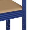 vidaXL 5-Layer Storage Shelf Blue Steel&Engineered Wood
