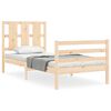 vidaXL Bed Frame without Mattress Single Solid Wood