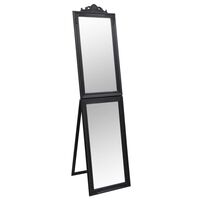 vidaXL Free-Standing Mirror Black 40x160 cm
