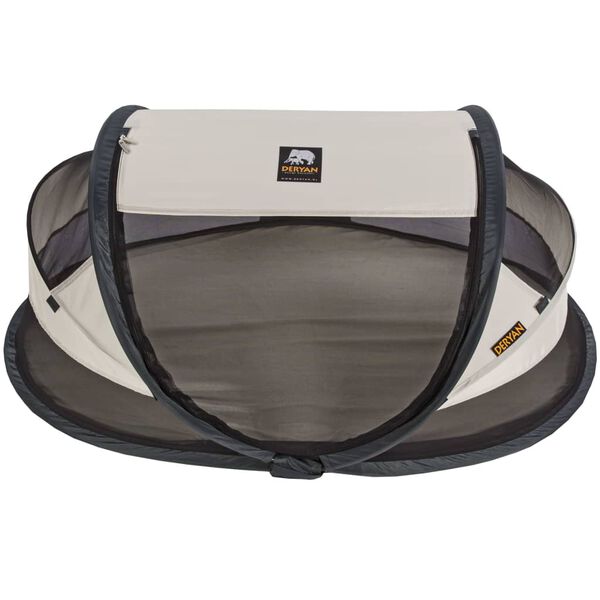 DERYAN Pop-up Travel Cot Baby Luxe with Mosquito Net Cream