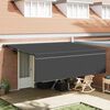vidaXL Retractable Awning Manual Anthracite 450 x 300 cm