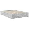 vidaXL Bed Frame Concrete Grey 160 x 200 cm Engineered Wood