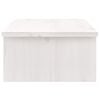vidaXL Monitor Stand White 50x27x15 cm Solid Wood Pine