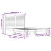 vidaXL Bed Frame without Mattress 120x190 cm Small Double Solid Wood