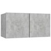 vidaXL Hanging TV Cabinet Concrete Grey 60x30x30 cm