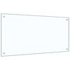 vidaXL Kitchen Backsplash Transparent 100 x 50 cm Tempered Glass
