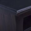vidaXL TV Cabinet Light Black Coffee 100x30x45 cm Solid Mahogany Wood