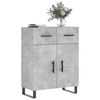 vidaXL Sideboard Concrete Grey 69.5x34x90 cm Engineered Wood