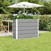 vidaXL Planter Light Grey 100 x 40 x 75 cm Steel