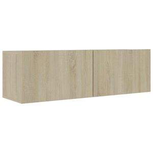 vidaXL TV Cabinet Sonoma Oak 100x30x30 cm Engineered Wood