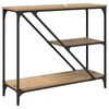 vidaXL Console Table Artisan Oak 88.5 x 30 x 75 cm Engineered Wood