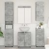 vidaXL Bathroom Wall Cabinet TULUM Concrete Grey 37 x 24.5 x 86 cm